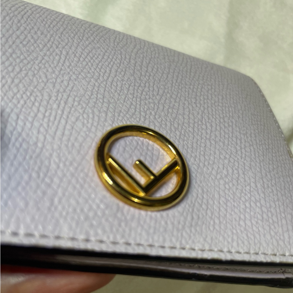 Fendi Lilac F Is Fendi Bifold Compact Wallet 💜 - Picture 16 of 16